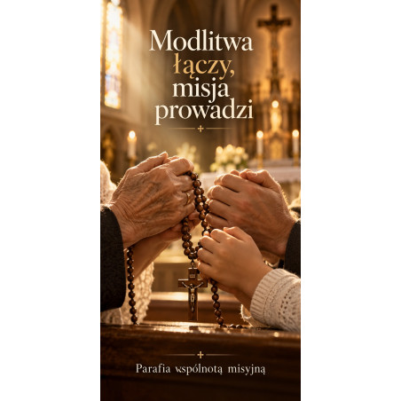 Modlitwa łączy, misja prowadzi – grafika AI008