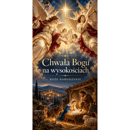 Chwała Bogu na wysokościach – grafika świąteczna