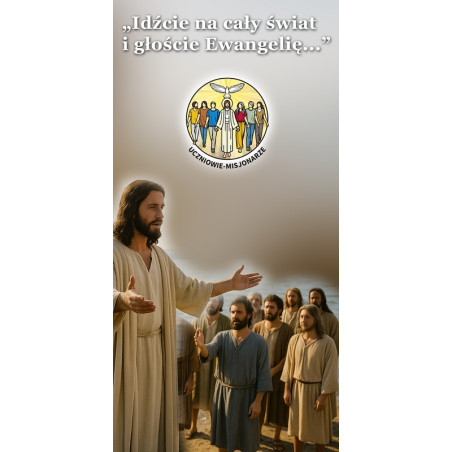 Baner religijny Uczniowie Misjonarze BLR009 – Jezus posyła uczniów na misję