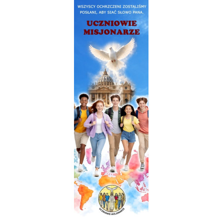Baner religijny Uczniowie Misjonarze BLR011 – Jezus pośród uczniów
