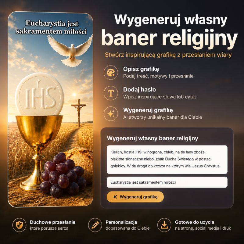 Baner religijny Uczniowie Misjonarze BLR001 – Idźcie i nauczajcie wszystkie narody