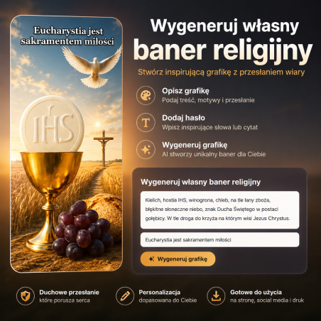 Baner religijny Uczniowie Misjonarze BLR001 – Idźcie i nauczajcie wszystkie narody